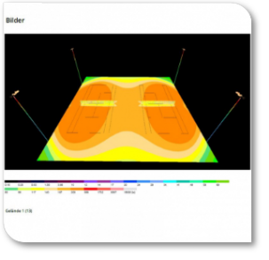 Flutlicht Tennisplatz 2-fach