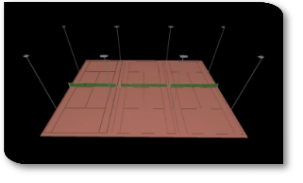 Flutlicht Tennisplatz 2-fach