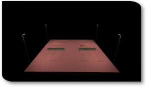 Flutlicht Tennisplatz 2-fach