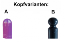 Stil-Absperrpfosten Ø 89 mm in verschiedenen Kopfvarianten