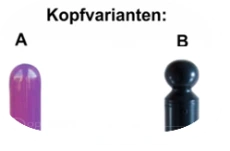 Stil-Absperrpfosten Ø 89 mm in verschiedenen Kopfvarianten